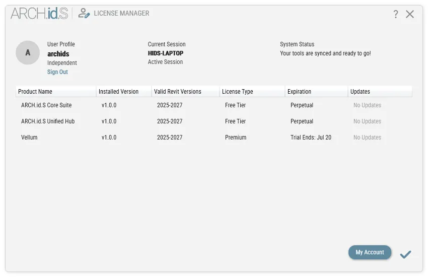 License Manager Dashboard UI