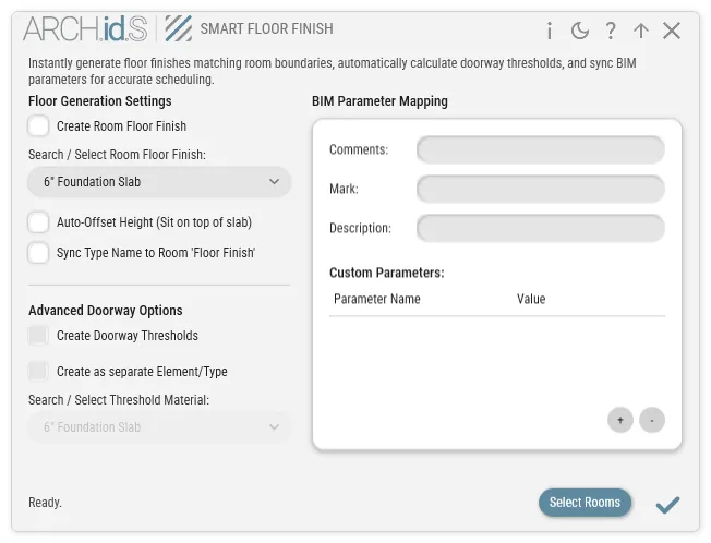 Smart Floor Finish UI