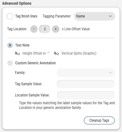 Advanced Options